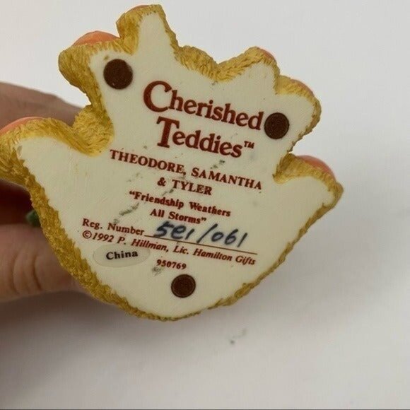 Cherished Teddies Teddy Bear Collectible Figurines - Lot of 2 Figures - Picture 4 of 9